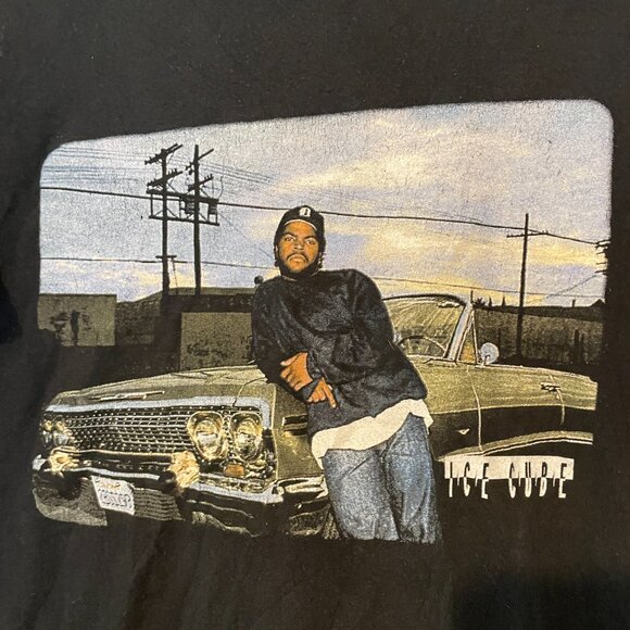 Vintage Ice Cube T-shirt | Doughboy, Boyz In The Hood, Convertible Car Black L - Picture 7 of 7
